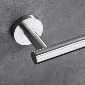 Porte-serviettes en acier inoxydable argenté au design moderne Ensemble d'accessoires <span class=keywords><strong>de</strong></span> <span class=keywords><strong>salle</strong></span> <span class=keywords><strong>de</strong></span> <span class=keywords><strong>bain</strong></span> 3 pièces Matériel d'application d'hôtel mural - Product Image 4