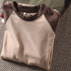 OEM Factory Men's Thermal <b>Long</b> <b>Sleeve</b> T-Shirt Trendy Winter <b>Base</b> <b>Layer</b> Color Block Cheap Plus Size T-Shirt - Product Image 3