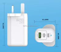 Nouveauté 2025 – Adaptateur Mural USB-C GaN 65W à Charge Rapide 3 Ports pour Tablettes, Appareils Photo et Ordinateurs Portables – Prise de Voyage PD