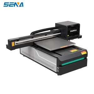 Impresora de plástico 6090 de gran formato A0/A1 tamaño digital UV impresora plana Ricoh cabezal de impresión para plástico metal vidrio acrílico