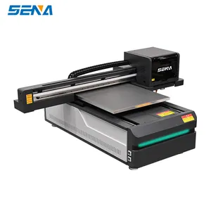 Stampante di plastica 6090 grande formato formato a0/a1 digitale uv flatbed testina di stampa Ricoh per plastica metallo vetro acrilico