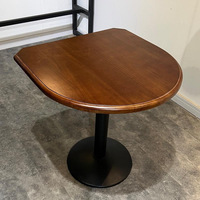 Table à manger de restaurant moderne en bois massif et acier, durable, pour usage commercial et bar à domicile