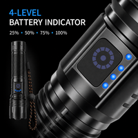 Lampe de travail LED étanche en alliage d'aluminium 5440, faisceau réglable, zoom, Type-C, rechargeable 1800 mAh pour réparation automobile et garage