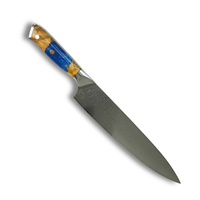 Couteau de Chef Professionnel de Luxe Moderne, Lame Damas VG10, Dureté 60 HRC, Super Affûté, Qualité Supérieure, 9 Pouces