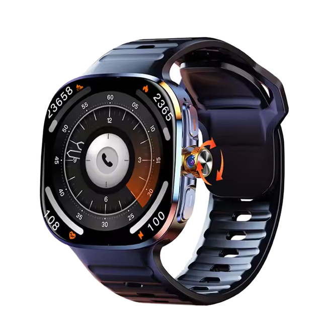 2025 M99 Powerful 4G SIM Android Smart Watch Fitness Tracker with Answer Call Compass AMOLED Display IP68 Waterproof NFC & GPS