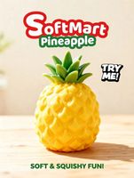 Jouets Squishy Tendance 2026 : Jouet Squishy Géant, Ananas Artificiel de Grande Taille, Jouet Anti-Stress à Presser en TPR