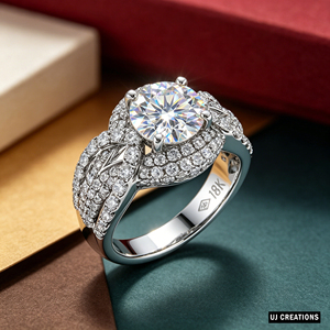 <b>Custom</b> S925/10K/14K/18K Solid Gold 1.00 Carat VVS-VS Quality Round Lab Grown Brilliant Cut Diamond Wedding <b>Ring</b> - Product Image 3