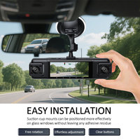 4 Lensli 4 Kanallı 1080P Araç Kamerası 360 °   Panoramik Araç Kamerası WiFi Gece Görüşlü Ön Arka Sol Sağ Sürüş Kaydedici