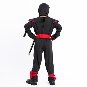 Carnaval <span class=keywords><strong>Cosplay</strong></span> <span class=keywords><strong>Anime</strong></span> japonés enmascarado Ninja disfraz clásico niños rojo tiras negro ropa al por mayor - Product Image 5