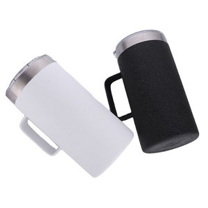 Vente en gros <span class=keywords><strong>de</strong></span> gobelet en acier inoxydable isolé à double paroi <span class=keywords><strong>de</strong></span> 20oz <span class=keywords><strong>chope</strong></span> à bière personnalisée avec poignée - Product Image 2