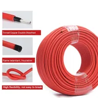 4mm 6mm 10mm 16mm Schwarzes Rotes Kupferkabel Solarmodul DC-Verlängerungskabel 14/12/10 AWG PVC-Isoliertes Photovoltaik-Kabel