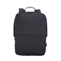Mochila Ejecutiva Extra Grande para Mujer, Negra, con Cierre de Cremallera, de Poliéster, para Viajes y Almacenamiento de Laptop, Directo de Fábrica