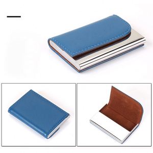 Holder Stainless Steel Pu Leather Custom Logo Creative Card <b>Display</b> <b>Case</b> for Exhibitions and Office Business - Product Image 4