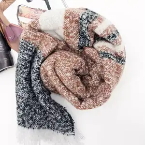 Лидер продаж, модные женские зимние шарфы-Снуды с принтом для женщин