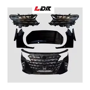 New Arrived Body Kit For TO YO TA Alphard 2015-2023 30 series Upgrade To 2024 Alphard 40 Series front rear bumper grille side