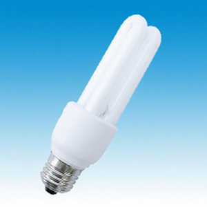 Bombilla de bajo consumo CFL 2U E27 6000K Luz diurna Alerta CRI 80 1000 lúmenes Base de plástico 6000 horas de duración Garantía de 2 años AC 220V - Product Image 1