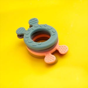 Ensemble de jouets de dentition en silicone pour bébés, très demandé, en silicone de qualité alimentaire biologique, avec fonctions sensorielles, pour 0-12 mois - Product Image 5