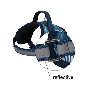 Tali kekang anjing besar dapat diatur, ramah lingkungan, nilon, rompi kerah kucing dengan tali Oxford, tali anjing peliharaan, nyaman, Harness dada - Product Image 5