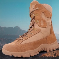 BAEWOON TB47 Bottes tactiques d'extérieur unisexes de haute qualité, bottes de désert Delta à tige haute, respirantes, avec fermeture éclair latérale, pour la randonnée et le camping