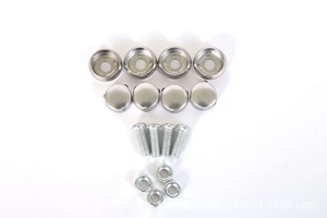 Boucle de plaque d'immatriculation automobile en acier inoxydable vis d'étanchéité fixes nouveau type de boucle de plaque d'immatriculation de véhicule à moteur - Product Image 4