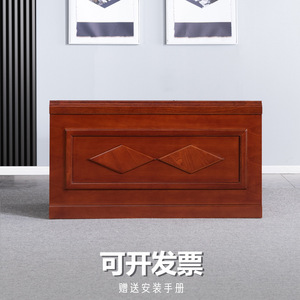 <b>Solid</b> <b>Wood</b> Veneer Executive <b>Desk</b> With Storage Cabinet Office Furniture Conference Room Use Customizable Design - Product Image 1