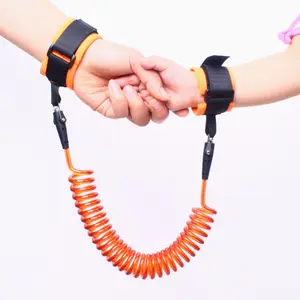 Adjustable Kids Safety Harness Child Wrist Leash Anti-lost Link Belt Walking Assistant Baby Walker Wristband 1.5M,2M, 2.5M