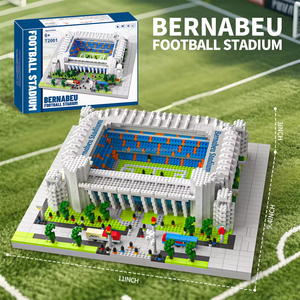 Juego de Bloques de Construcción 3D, Arquitectura Mundialmente Famosa, Estadio de Fútbol, Campo, Bloques de Construcción de Partículas Pequeñas, Juguetes de Ensamblaje DIY - Product Image 5
