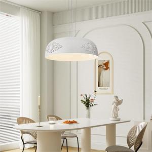 French-Style Carved Art Lighting Fixture Sophisticated Vintage-Style Chandelier for <b>Dining</b> Table Bar Designer Ceiling <b>Light</b> - Product Image 5