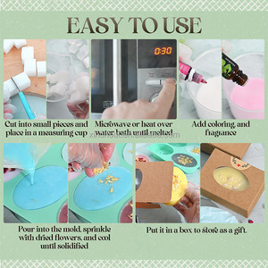 Glycerine sữa dê cơ sở xà phòng 100% tinh khiết và tự nhiên tan chảy và đổ sữa dê cơ sở Xà Phòng Glycerin tan chảy và đổ cơ sở xà phòng - Product Image 6