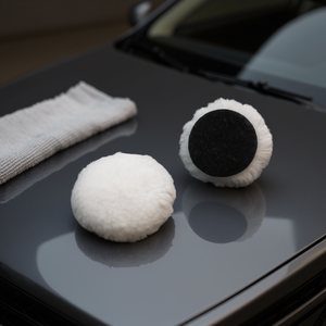 Discos de pulido de lana con velcro para pulir y detallar automóviles - Product Image 3