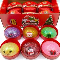 Jouets Squishy de Noël en Gros : Boules Sensorielles Douces en Pectine Scintillante, Cadeaux de Noël Mystères