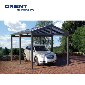 Orient Aluminum Frame Cantilever Carport Polycarbonate PC Sheet Roofing Car Cover Shed Shelter