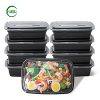 Hoge kwaliteit PP plastic lunchboxen met transparant deksel, duurzaam voor herhaaldelijk gebruik in cateringdiensten en dagelijkse maaltijden