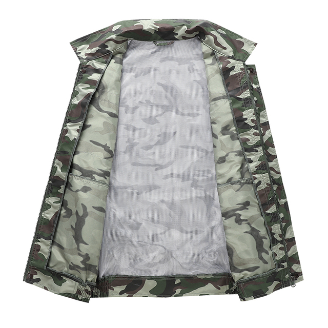 Men Summer Washable Cooling Tactical Uniforms Jacket Uv Protection Outdoors Air Fan Cooling Conditioner Jacket