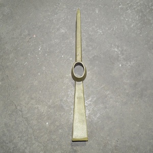 Pioche de jardinage agricole de qualité industrielle, pelle, pioche, acier dur résistant, petite pioche, manche en bois, forgée - Product Image 5