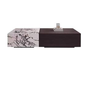 <span class=keywords><strong>Mesa</strong></span> <span class=keywords><strong>de</strong></span> <span class=keywords><strong>Centro</strong></span> <span class=keywords><strong>de</strong></span> Diseño Italiano Contemporáneo <span class=keywords><strong>de</strong></span> Dos Tonos en Piedra Sinterizada y Madera Oscura para Proyectos <span class=keywords><strong>de</strong></span> Villas. - Product Image 5