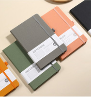 Cuaderno A5 con Tapa Dura de Cuero PU, Grabable con Láser, con Encuadernación Cosida con Hilo, para Oficina, Escuela, Negocios y Otros Usos