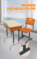 Ensemble bureau et chaise pour étudiant, mobilier familial, chaise d'étude écologique pour adulte avec dossier en maille respirante et design ergonomique