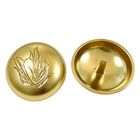 Boutons en laiton personnalisés CF, alternative aux boutons en alliage de zinc, vente en gros d'accessoires vestimentaires, fabricant direct d'usine