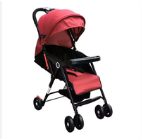 Poussette bébé pliable légère 3 en 1 en alliage avec siège berceau pour nouveau-nés, fonction poussoir pour le confort des enfants