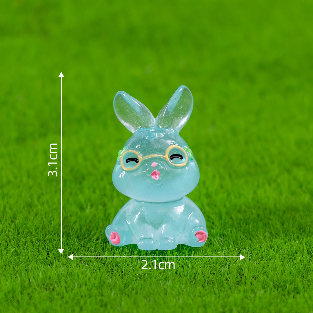 No. 6 wears glasses blue