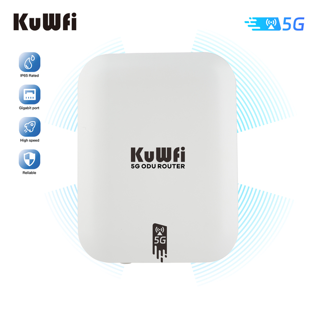 Outdoor 5G CPE Router with AX3000 Wi-Fi6 4.67Gbps Gigabit 5G ODU 2.5G Port for High-Speed Connectivity