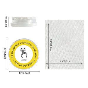 Distributeur de lingettes humides compressées Pop Up, serviettes hygiéniques compactes pour voyage, voiture, bureau - Product Image 1