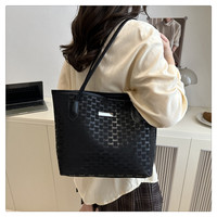Sac fourre-tout vintage imprimé pour femme, grande capacité, sac à bandoulière en PU rétro, antivol, imperméable pour le travail