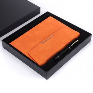 Cuaderno con Cubierta A4 A5 A6, Diario y Set de Regalo con Bolígrafo Promocional, Cuaderno Impreso de Cuero PU Premium, Cuero de <span class=keywords><strong>Yerba</strong></span> Mate - Product Image 5