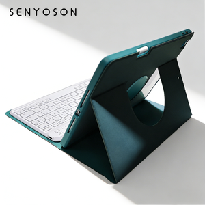SYX Premium 360 °   Étui Clavier Rotatif pour iPad - Protection <span class=keywords><strong>de</strong></span> Grade Militaire avec Clavier Rétroéclairé Rechargeable Étui pour iPad Cove - Product Image 5