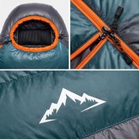 Sac de couchage thermique professionnel de type momie avec capuche ergonomique et coque extérieure durable pour les performances en camping par temps froid