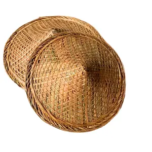 Vietnamita Tradicional Folha Chapéu Natural Conjunto De Dois Handwoven Bamboo Hat Exportação Do Produto Com Bom Preço E Alta Qualificação