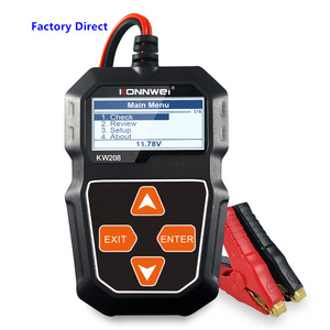 Nhà máy trực tiếp konnwei kw208 12V pin xe Tester giá rẻ 10-2000cca craning kiểm tra sạc thử nghiệm và pin điện áp Tester - Product Image 1