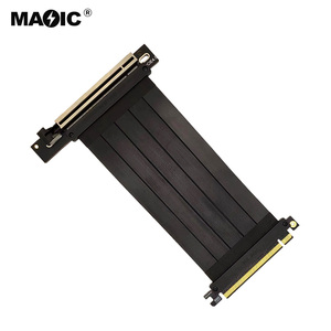 15cm 20cm 풀 스피드 4.0 PCIE X16 구리 차폐 연장 케이블 <span class=keywords><strong>GPU</strong></span> 그래픽 카드 확장 라이저 플렉시블 케이블 재고 있음 - Product Image 5